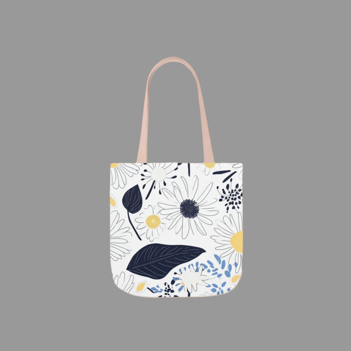 Shoulder bag, weekend bag, sustainable bag, drawing, floral print, canvas bag