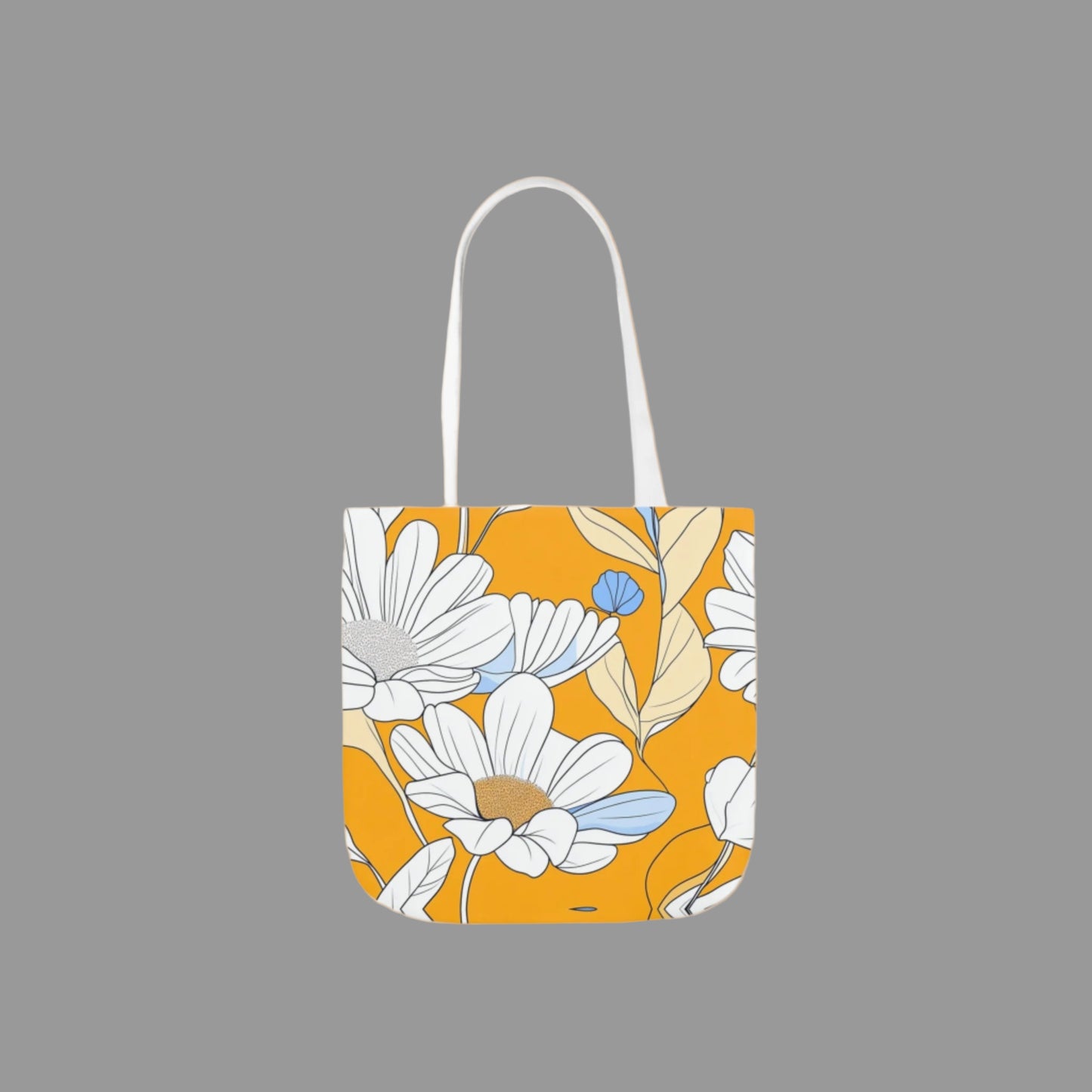 Shoulder bag, weekend bag, sustainable bag, drawing, floral print, canvas bag, sunflower