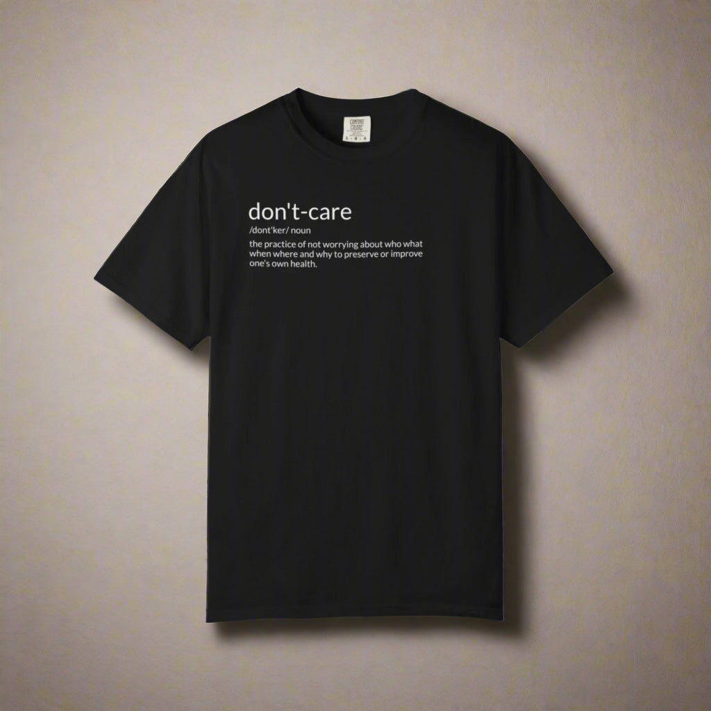 Front Black T-shirt white background