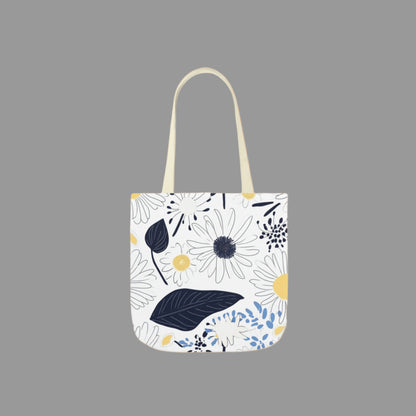 Shoulder  bag, weekend bag, sustainable bag, drawing, floral print, canvas bag
