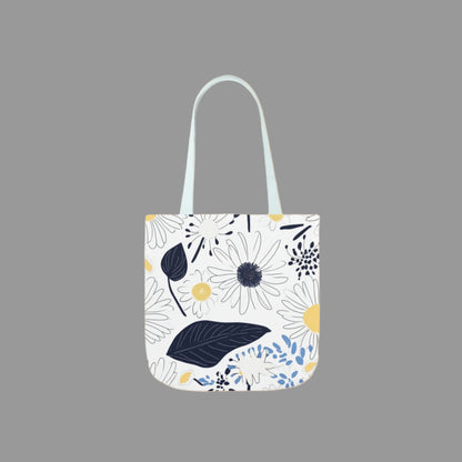 Shoulder  bag, weekend bag, sustainable bag, drawing, floral print, canvas bag