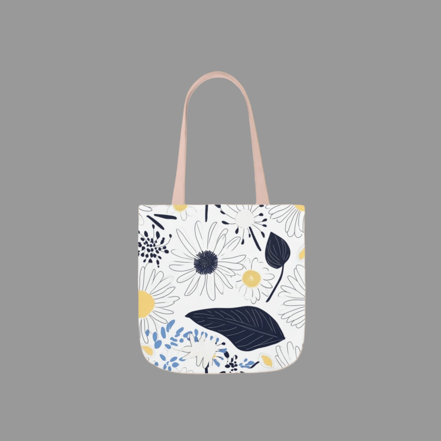 Shoulder  bag, weekend bag, sustainable bag, drawing, floral print, canvas bag