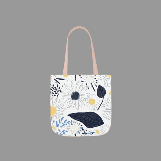 Shoulder  bag, weekend bag, sustainable bag, drawing, floral print, canvas bag