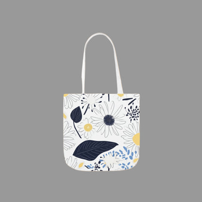 Shoulder  bag, weekend bag, sustainable bag, drawing, floral print, canvas bag