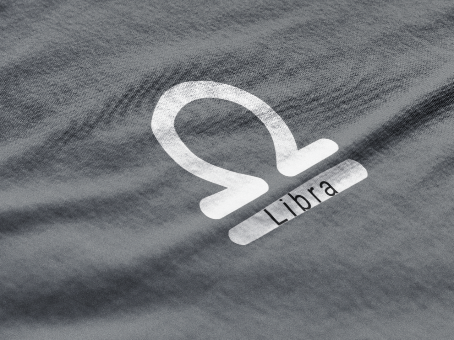 Libra logo on a textured gray background