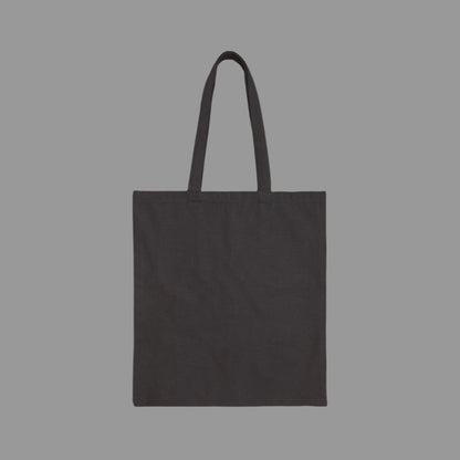 Black tote bag on a white background