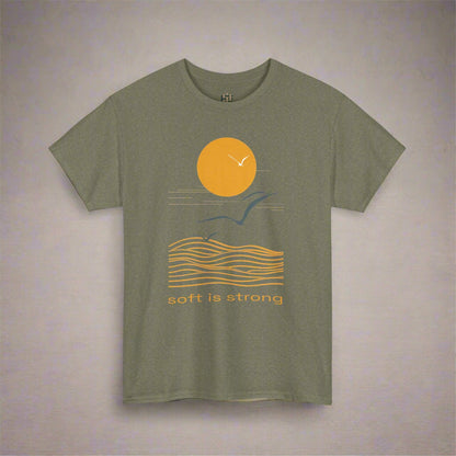 gray t-shirt n white background