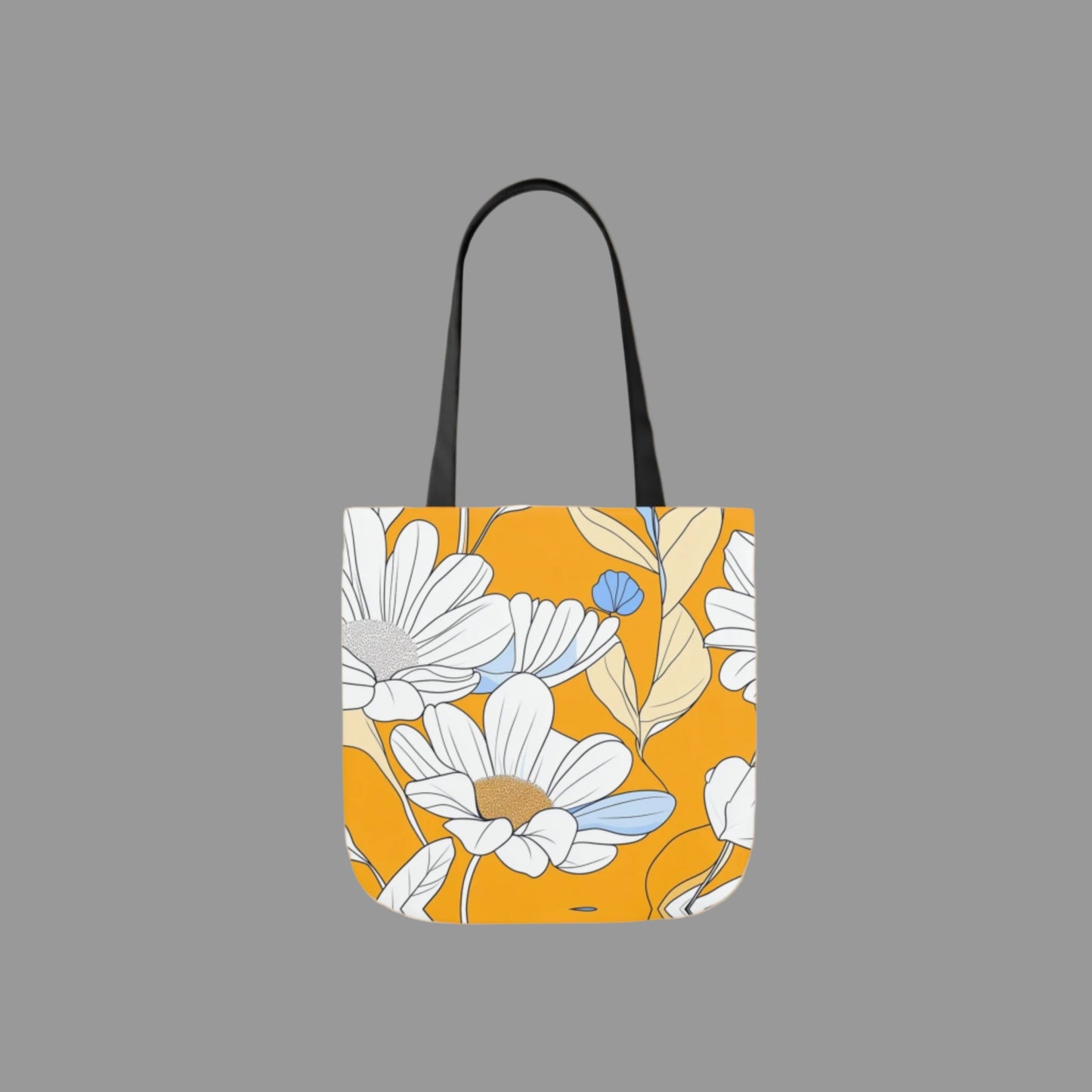 Shoulder  bag, weekend bag, sustainable bag, drawing, floral print, canvas bag, sunflower
