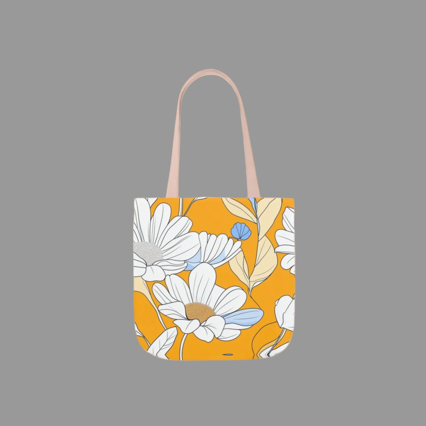 Shoulder  bag, weekend bag, sustainable bag, drawing, floral print, canvas bag, sunflower