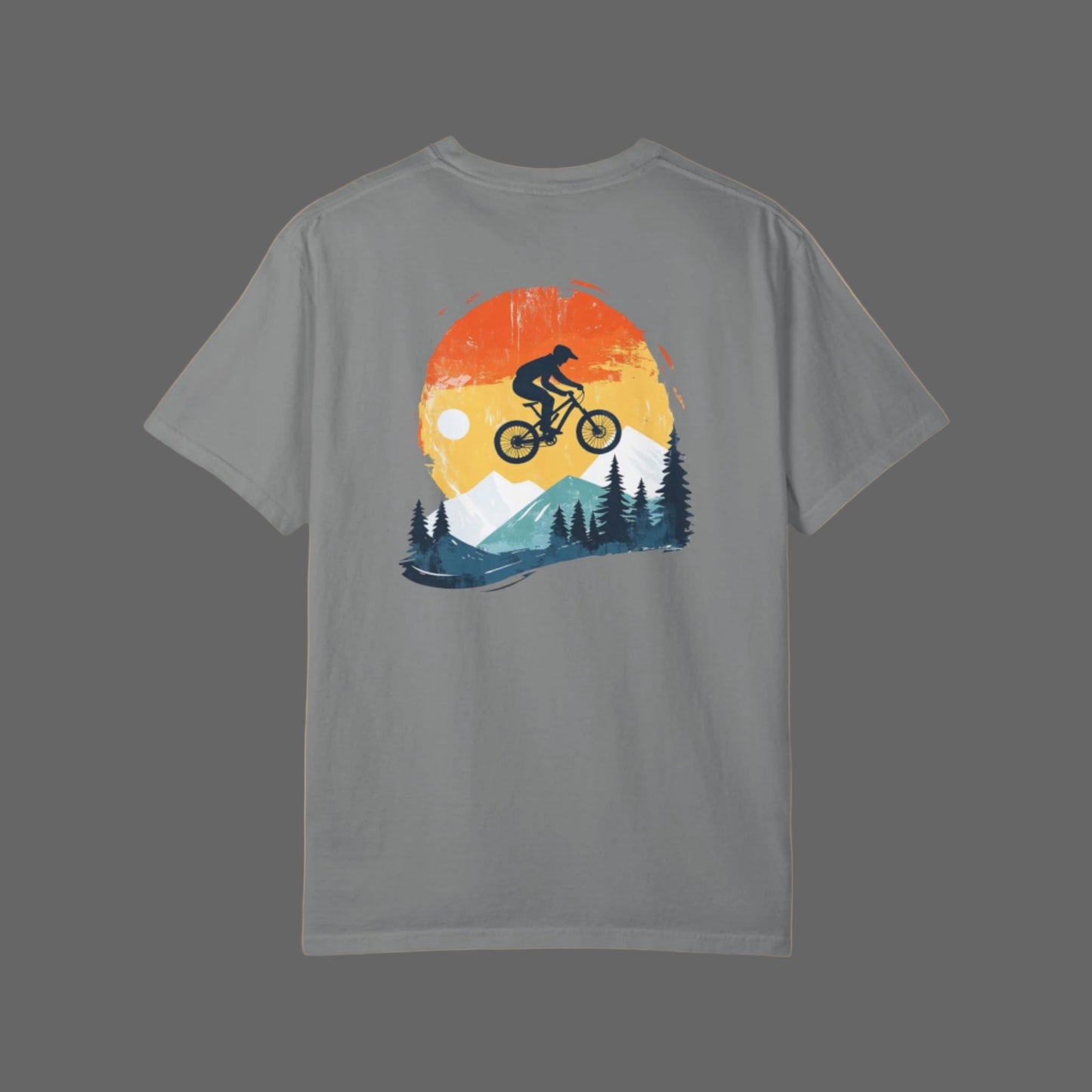 back gray t-shirt white background