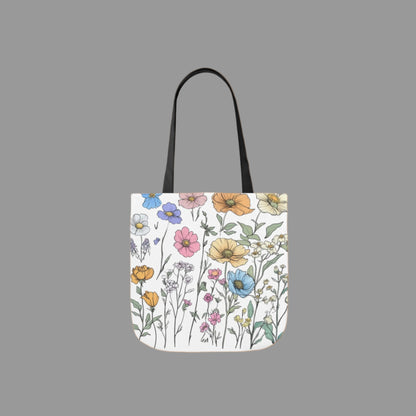 Floral print, shoulder bag, weekend bag, spring time, double side print, all over print tote bag