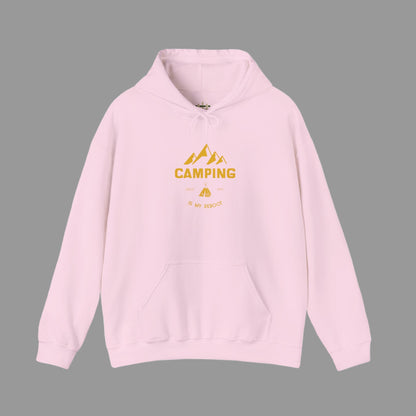 Pink hoodie on light background