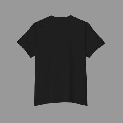 black t-shirt back